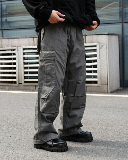 WIDE RIPSTOP CARGO PANTS W1618
