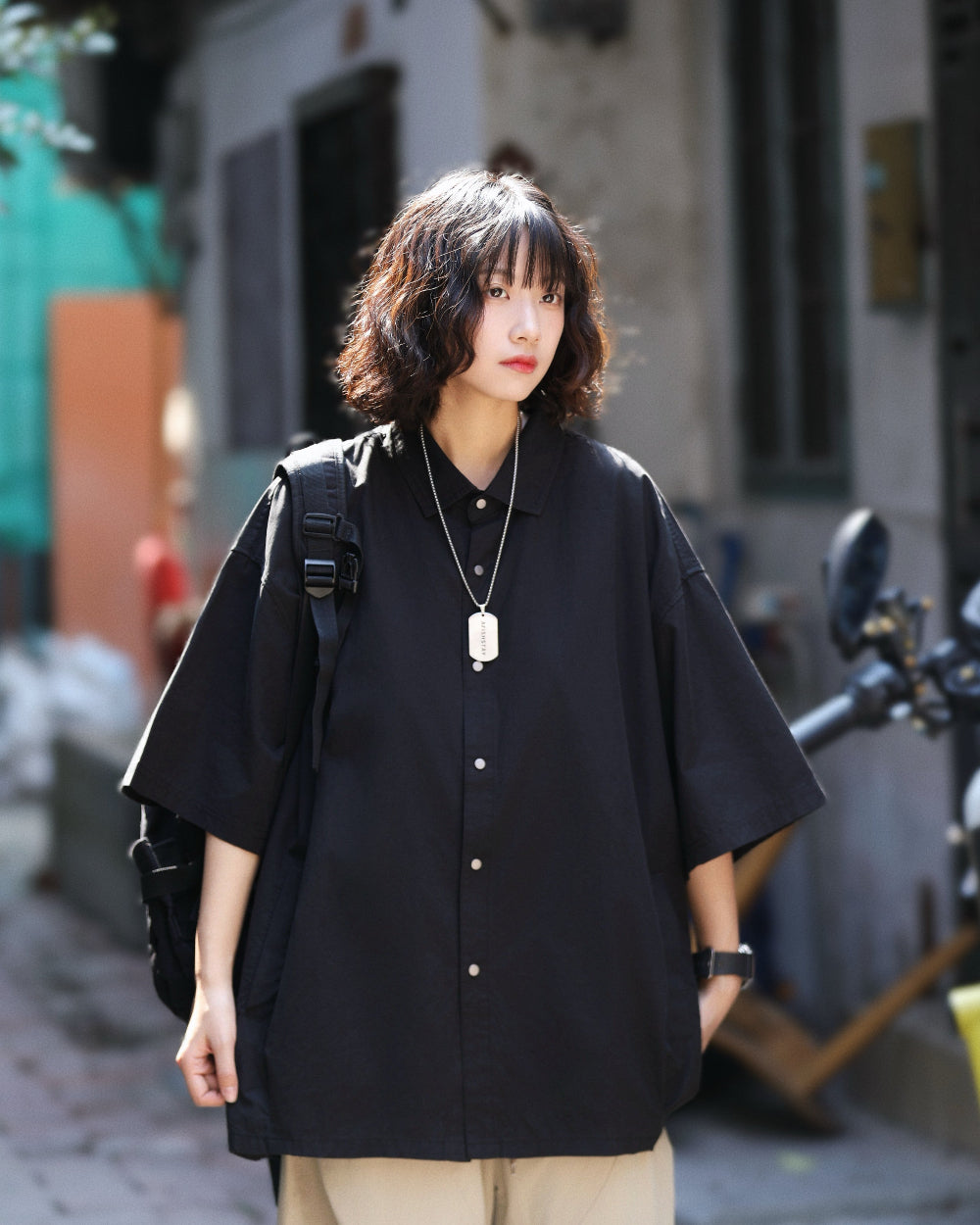 LOOSE PATCH POCKET SHIRTS W1757