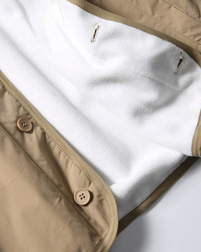 FLEECE LINED V-NECK JACKET W1575