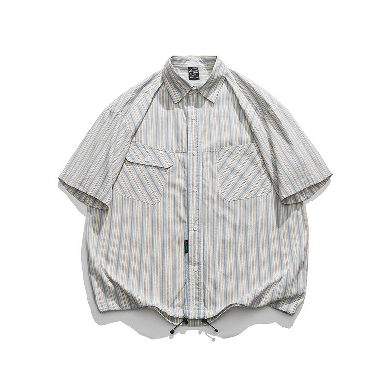 DRAW CODE STRIPE SHIRTS W1124