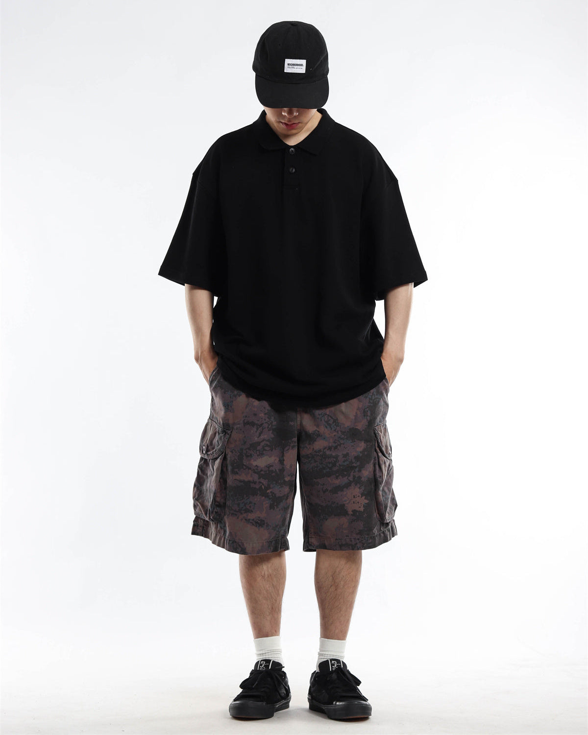 HEAVYWEIGHT TEXTURED RELAX POLOSHIRTS W1464