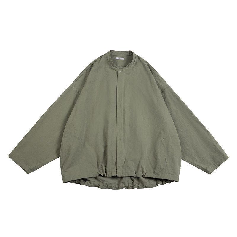 COTTON COLLARLESS JACKET W1599