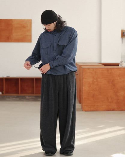 PINSTRIPE UTILITY SHIRTS W1593