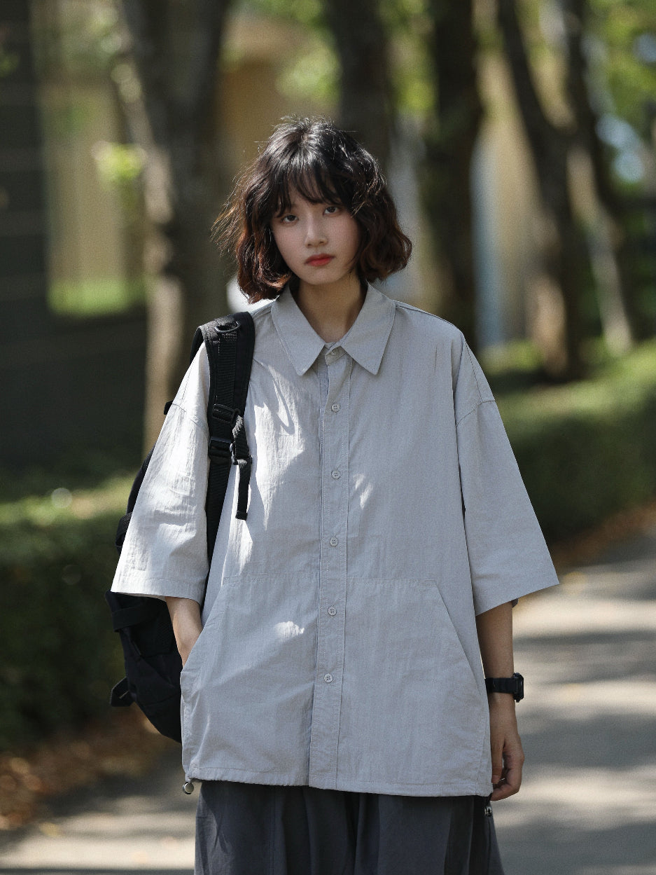 OVERSIZED SHORT SLEEVE SHIRTS W1721