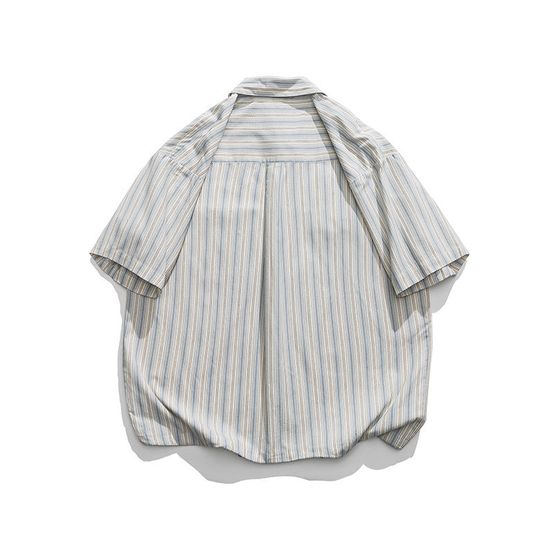 DRAW CODE STRIPE SHIRTS W1124