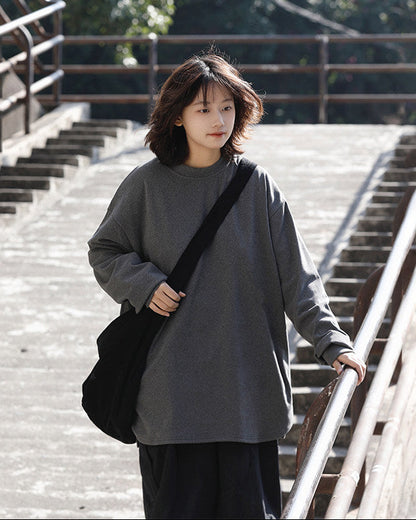 SOFT TOUCH OVERSIZED LONG TEE W1546