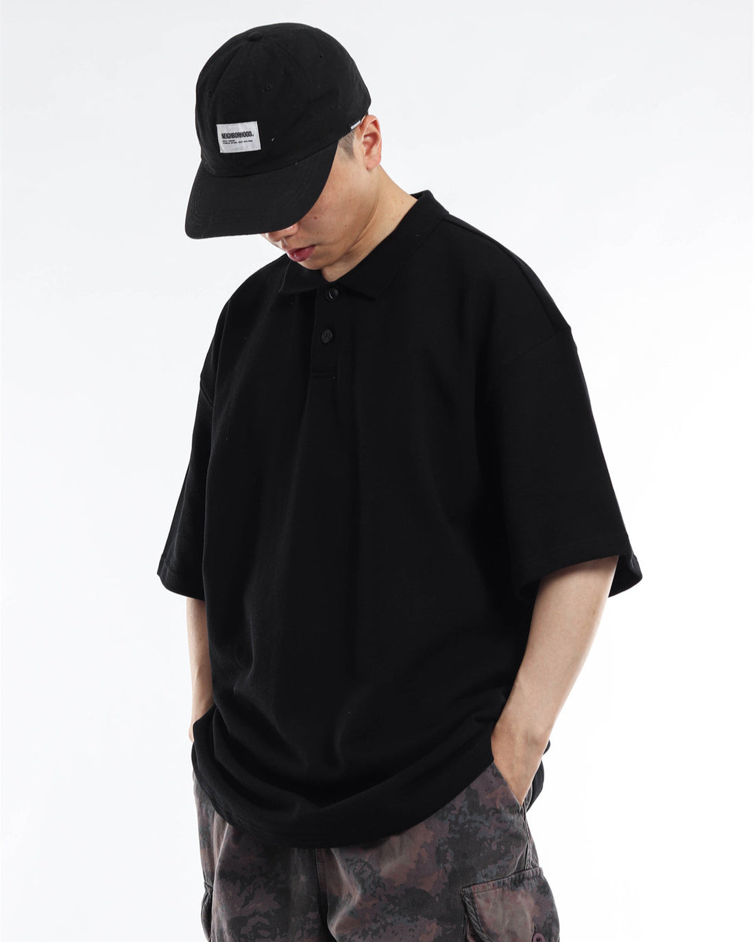 HEAVYWEIGHT TEXTURED RELAX POLOSHIRTS W1464