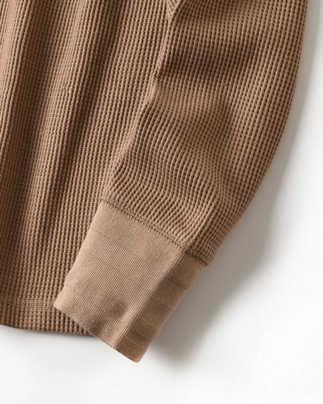 WAFFLE HENLEY LONG TEE W1601