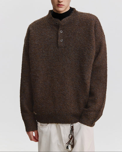 SOFT HENLEY KNIT W1548