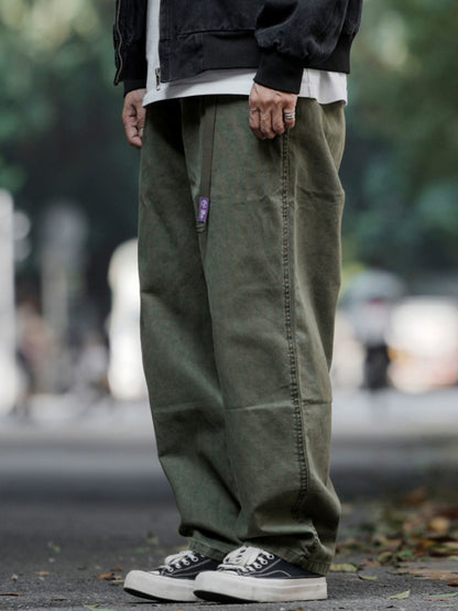 GARMENT DYED WIDE CHINO PANTS W1515