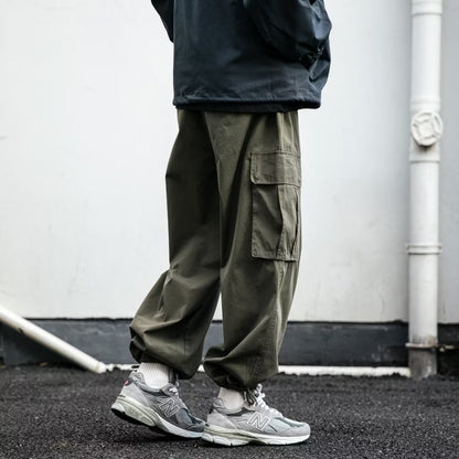 WASHED BALLOON CARGO PANTS W262