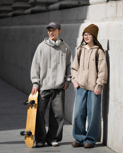 ZIP KNIT HOODIE W1536