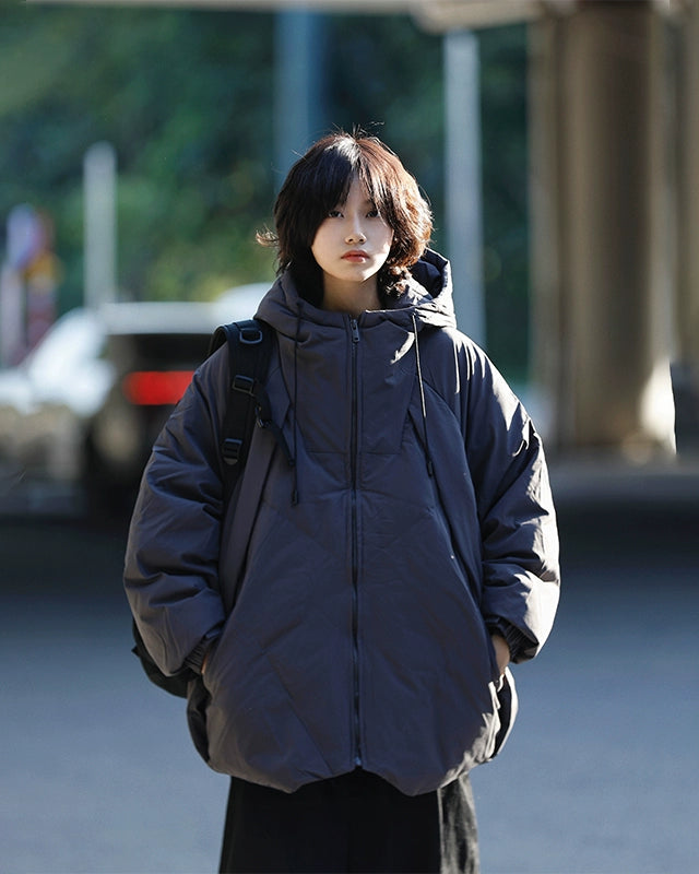 INSULATED OVERSIZE HOODED JACKET W1520