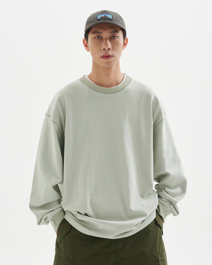 HEAVY COTTON LONG TEE W1545