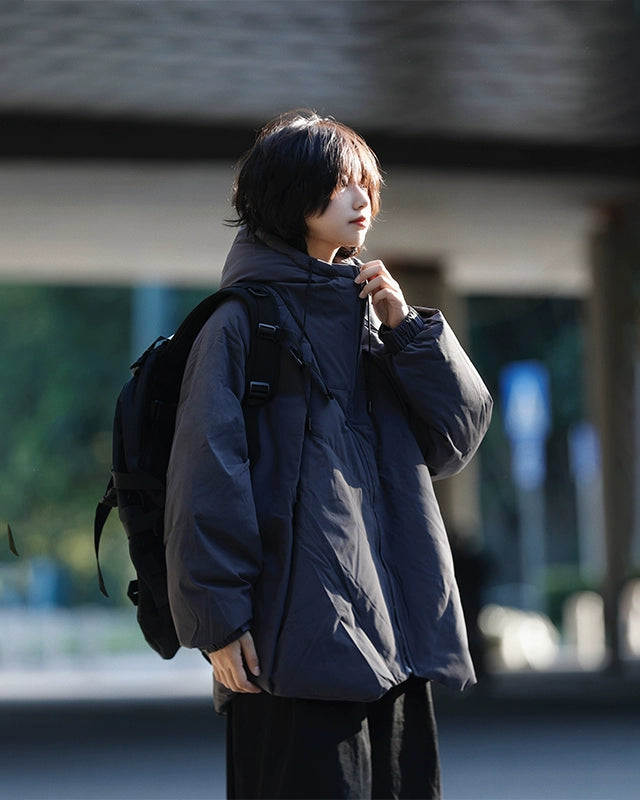 INSULATED OVERSIZE HOODED JACKET W1520