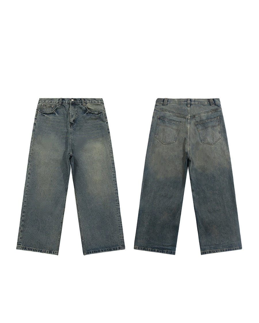 VINTAGE WIDE DENIM PANTS W1484