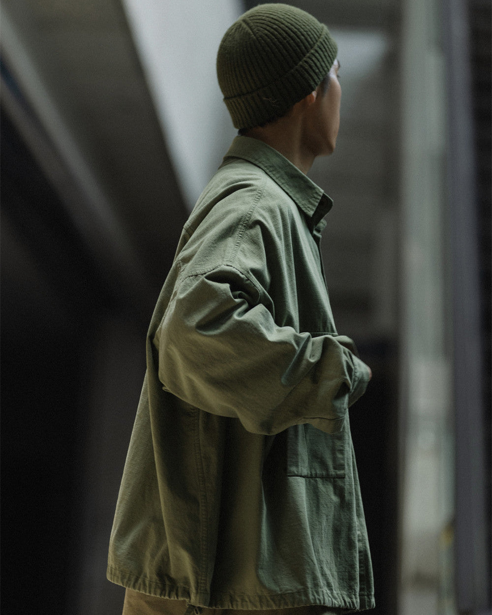 COTTON UTILITY DRAWSTRING SHIRTS W1564