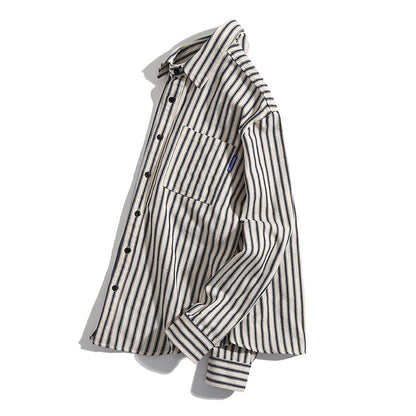 STRIPE LOOSE SHIRT W1094