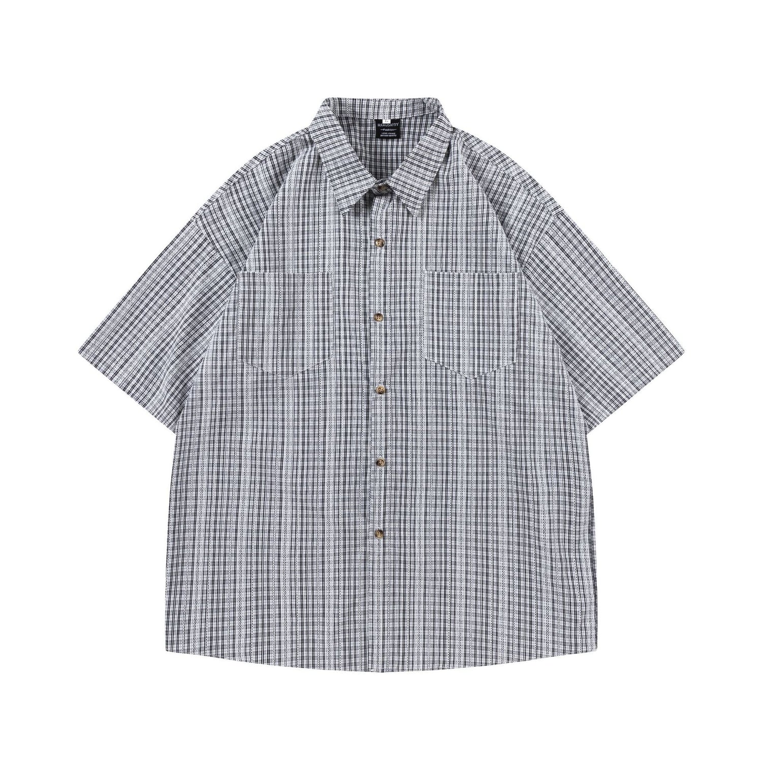 CHECK SHORT-SLEEVE SHIRT W1045