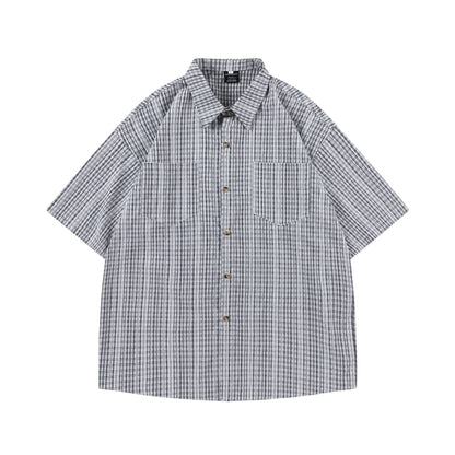 CHECK SHORT-SLEEVE SHIRT W1045