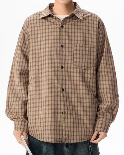 CHECKERED POCKET SHIRTS W1574