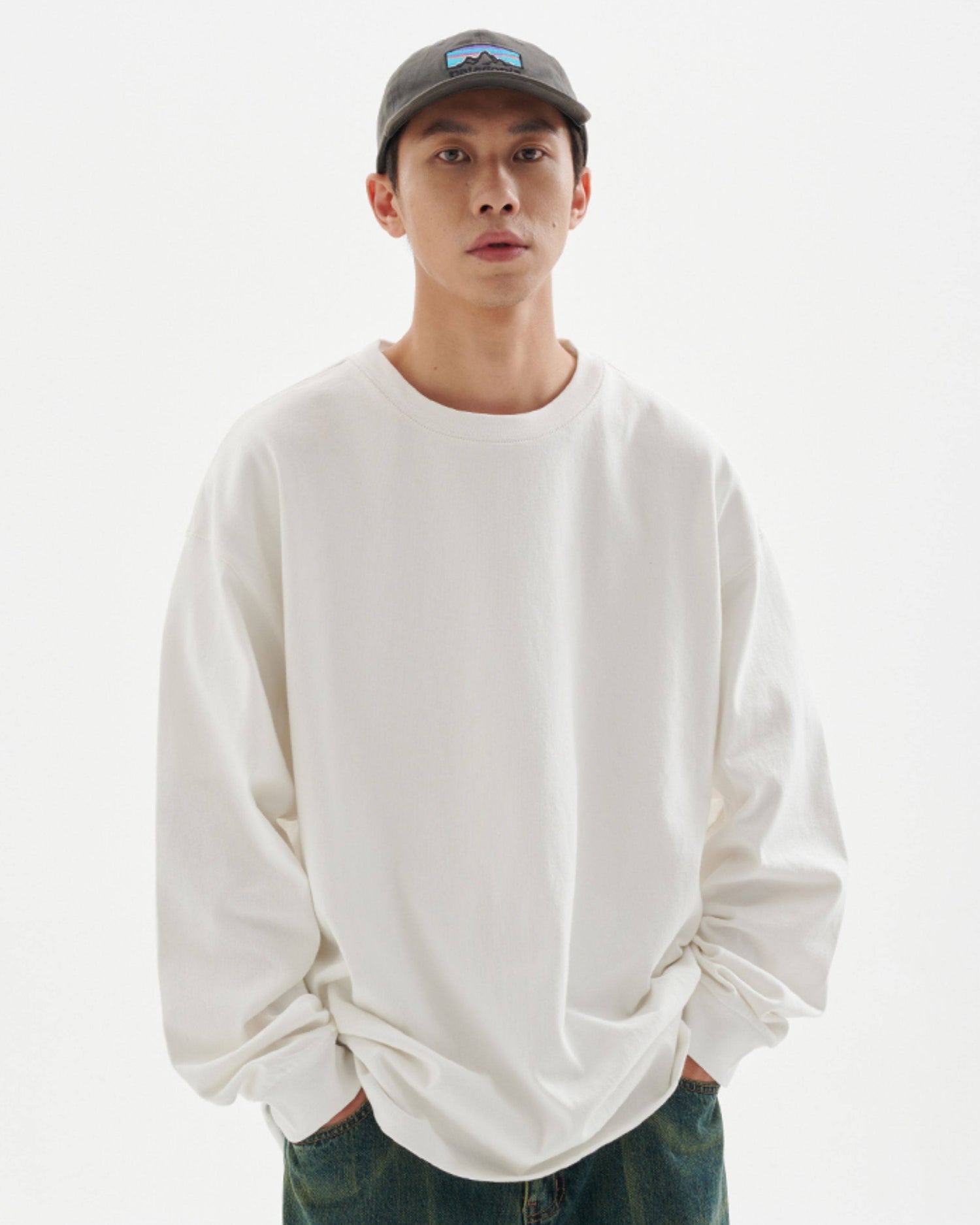 HEAVY COTTON LONG TEE W1545