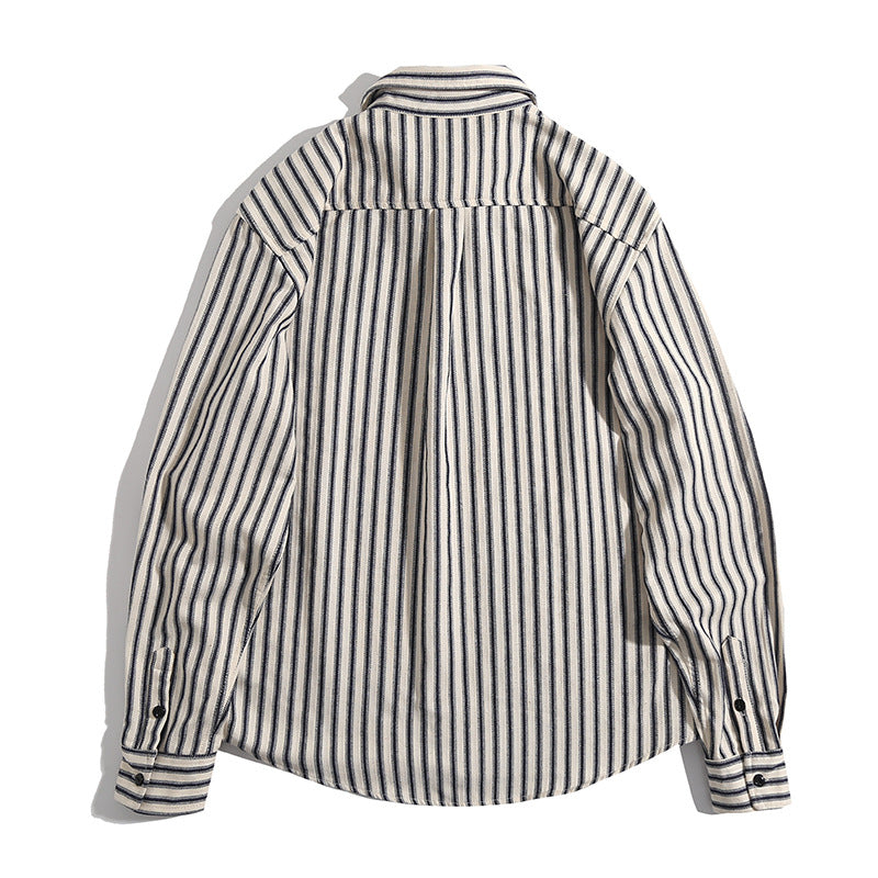 STRIPE LOOSE SHIRT W1094