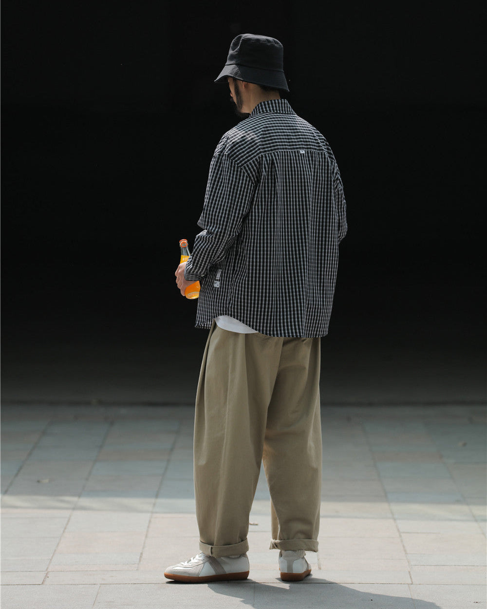 WIDE TAPERED PANTS W1557