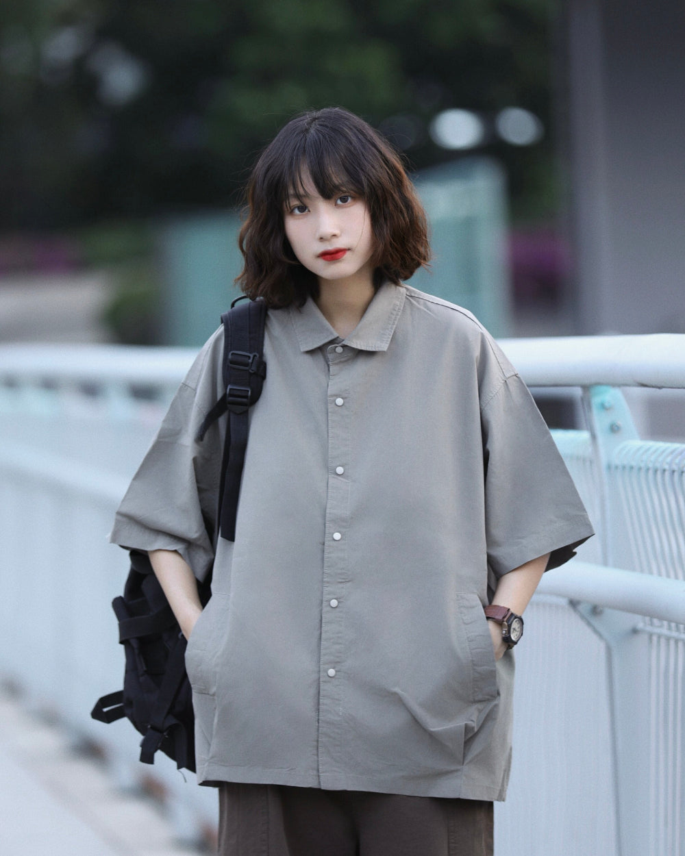 LOOSE PATCH POCKET SHIRTS W1757