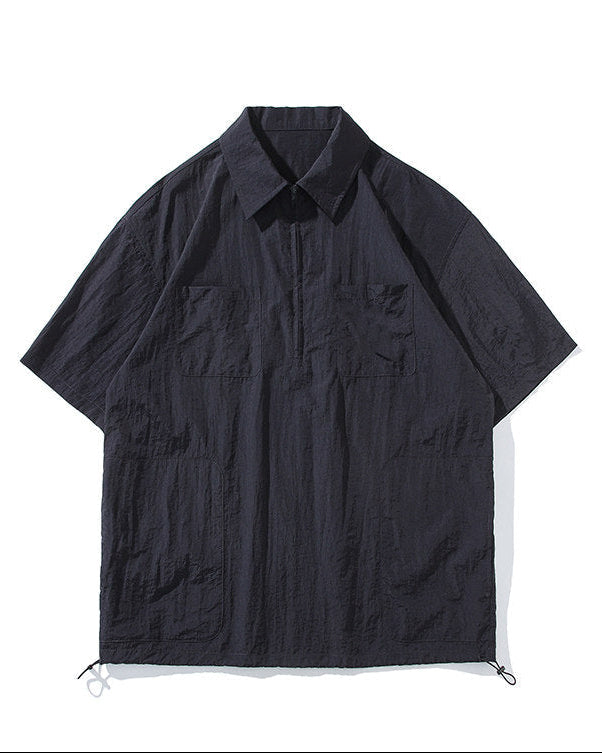 NYLON ZIP PULLOVER W1608