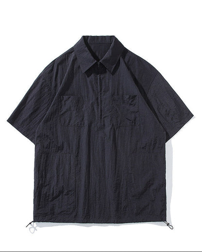 NYLON ZIP PULLOVER W1608