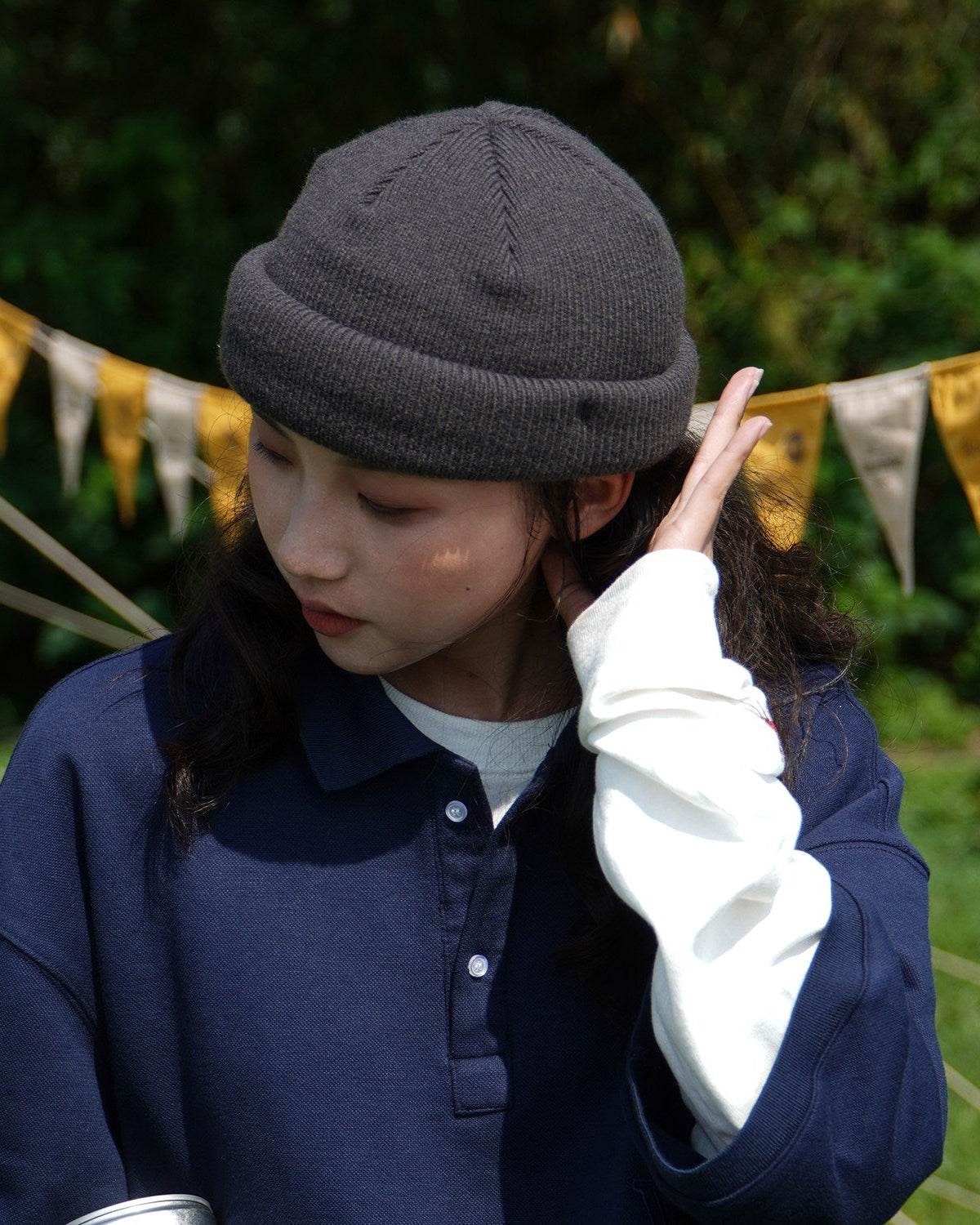 BASIC KNIT CAP W1555