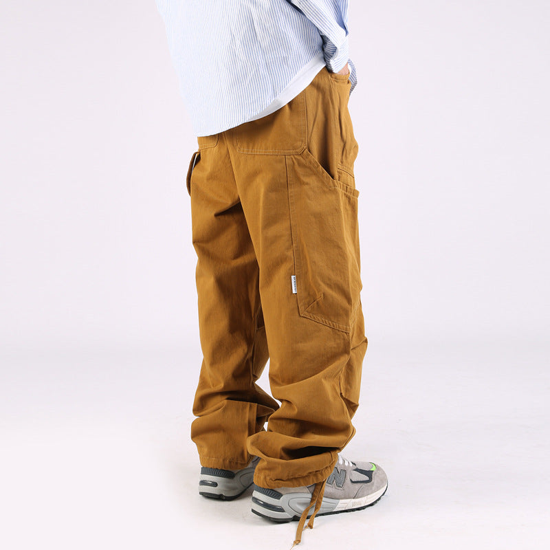 LOOSE WIDE CARGO PANTS W1041