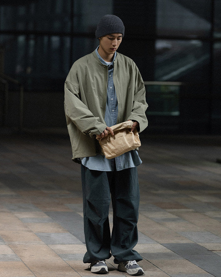 COTTON COLLARLESS JACKET W1599