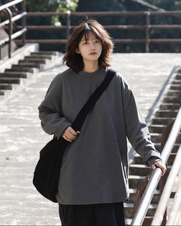 SOFT TOUCH OVERSIZED LONG TEE W1546