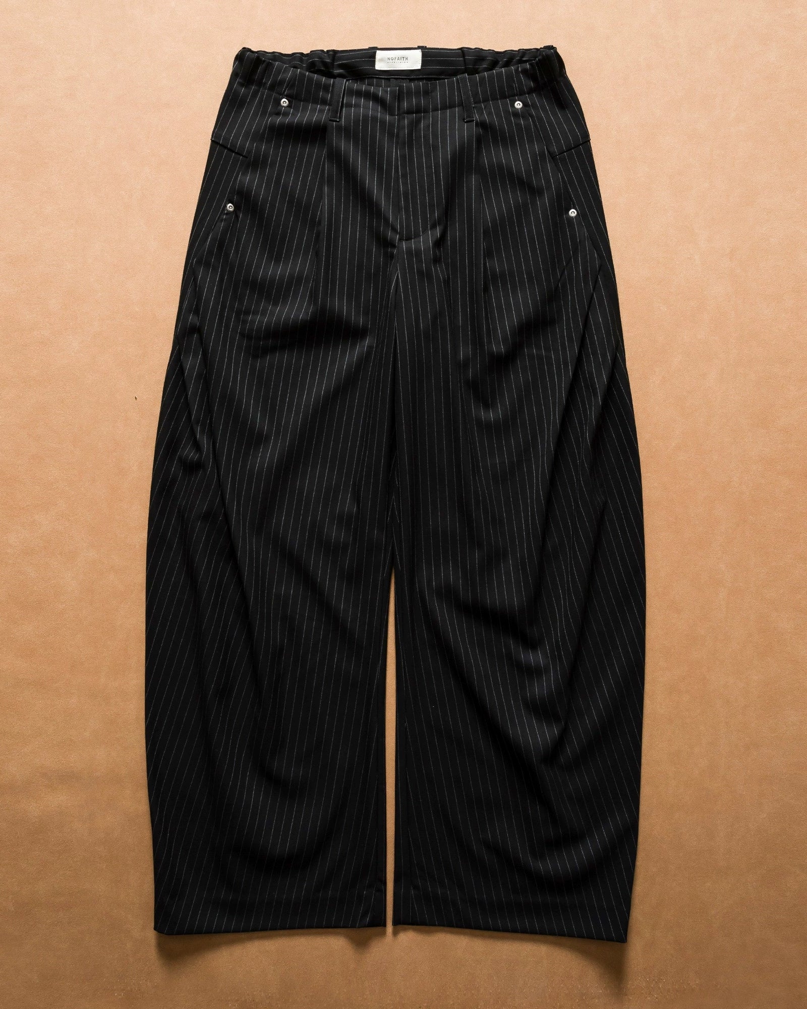 PINSTRIPE WIDE SLACKS W1489