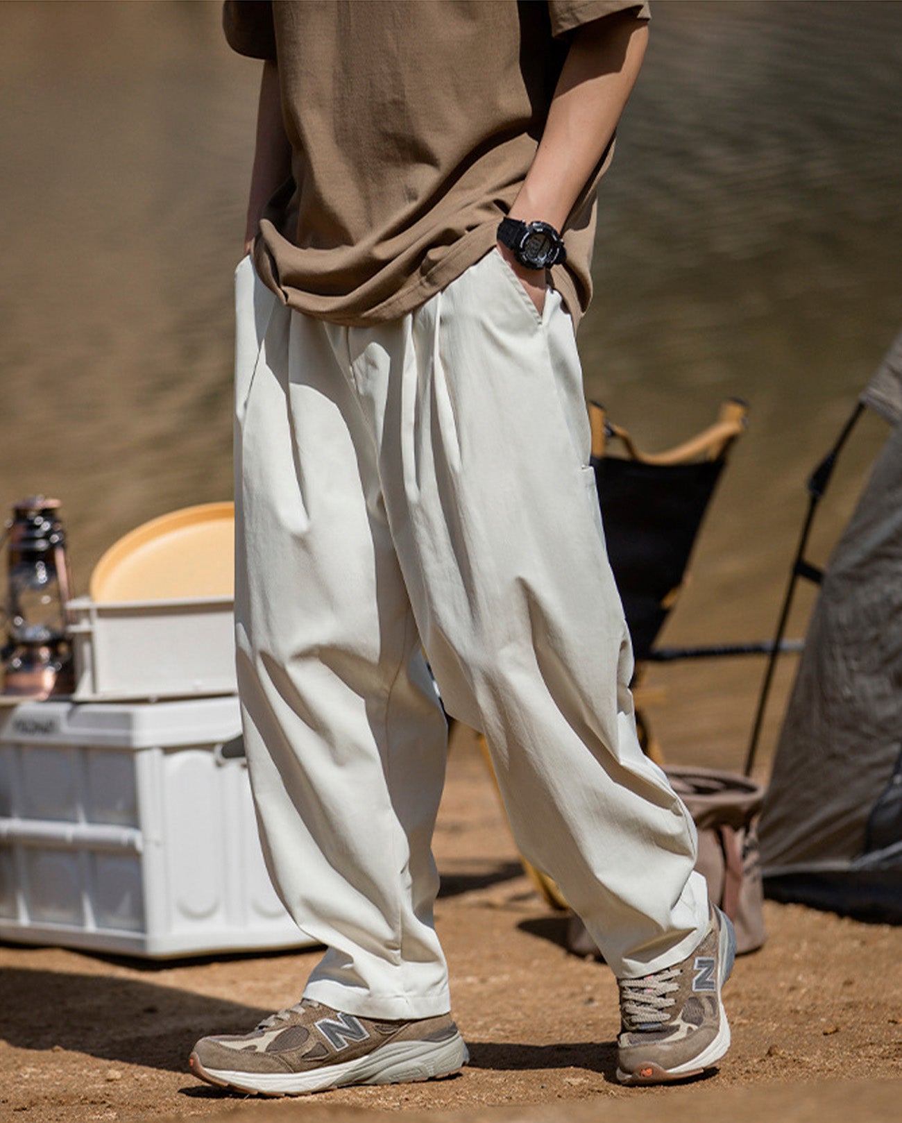 RELAX TUCK PANTS W249