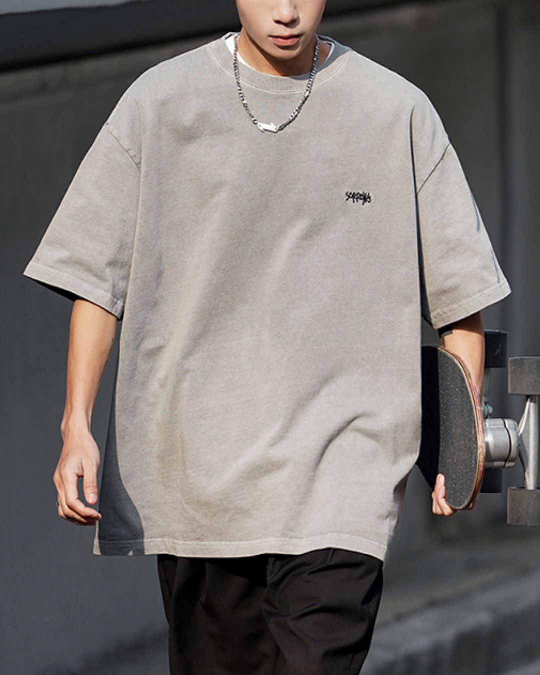 PIGMENT DYED LOGO TEE W1455