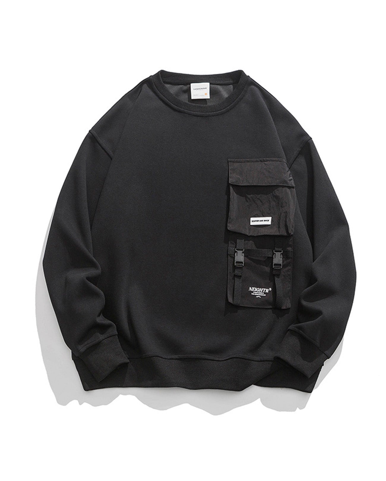 FLAP POKET CREW SWEAT W201