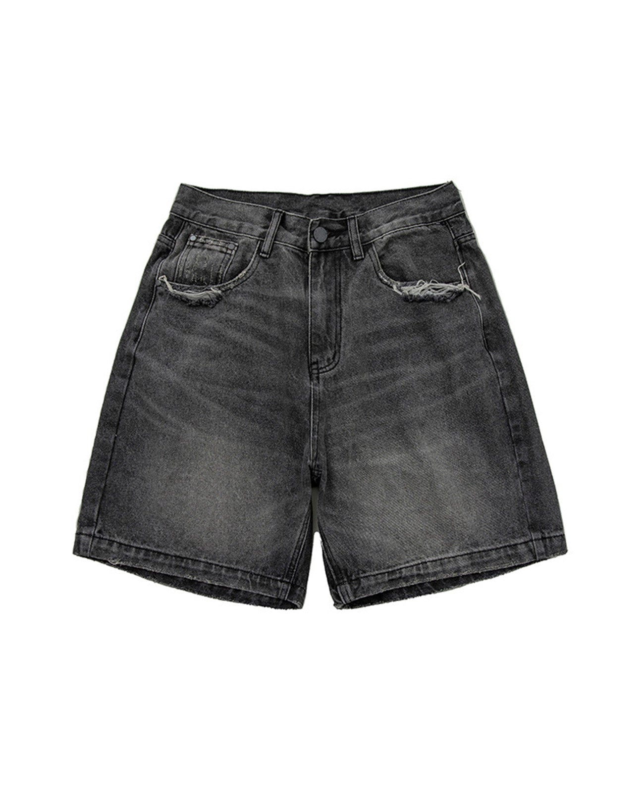 DENIM SHORTS BLACK W1016