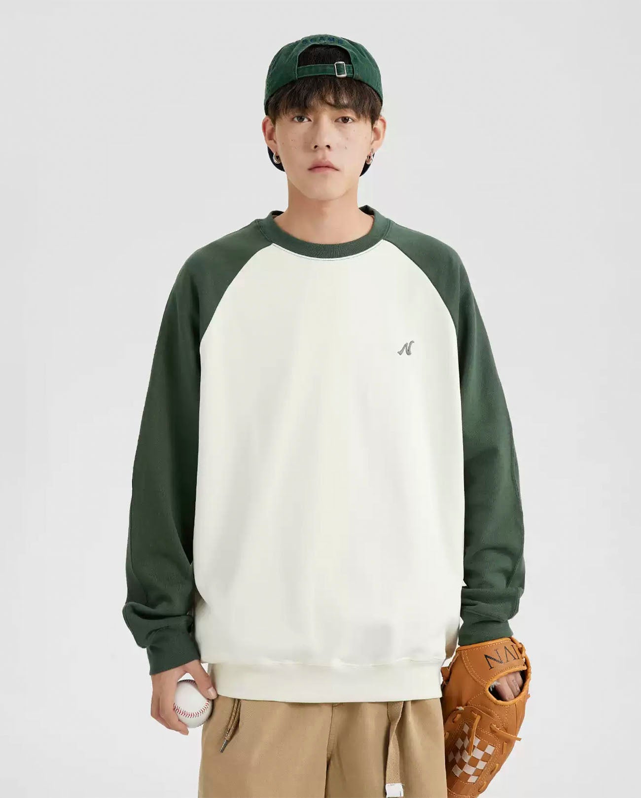 RAGLAN CREW SWEATSHIRT W1374