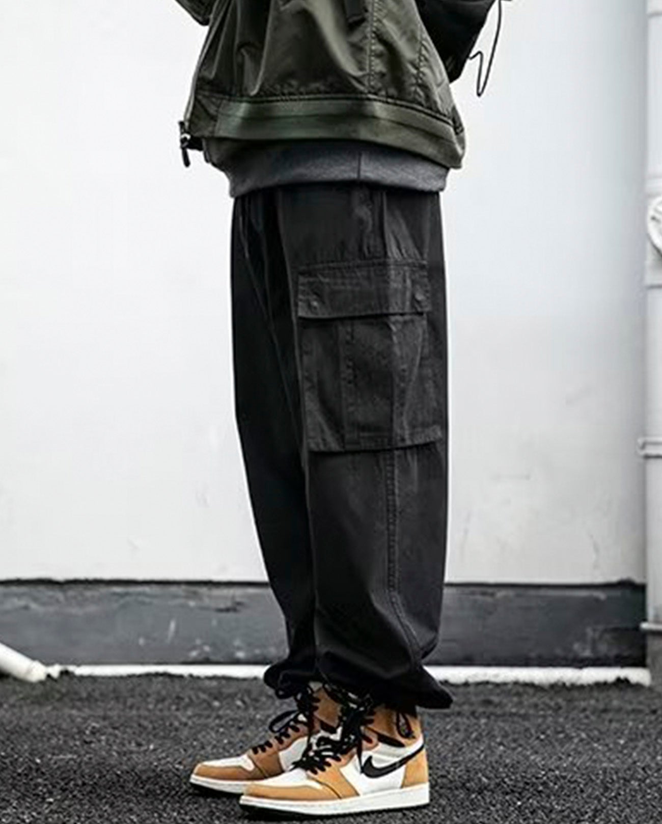 WASHED BALLOON CARGO PANTS W262