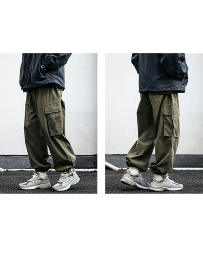 WASHED BALLOON CARGO PANTS W262