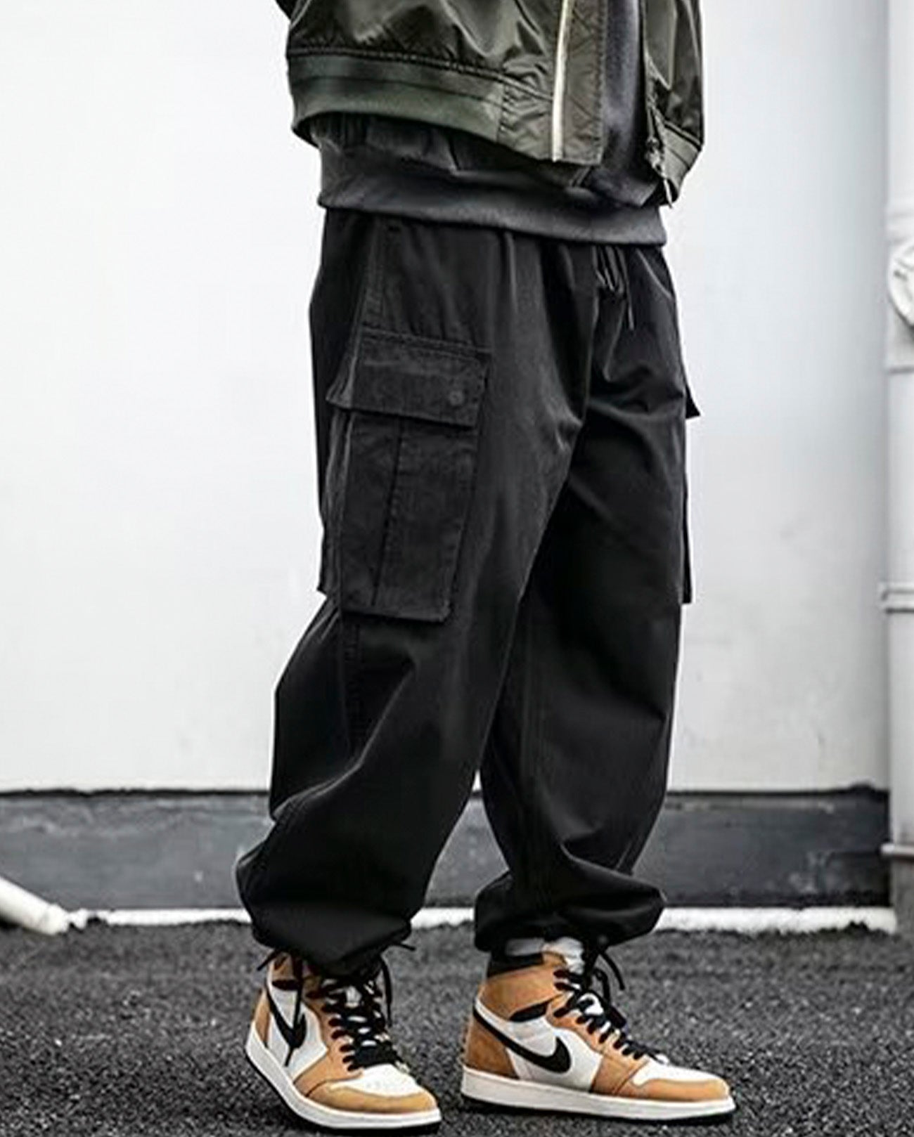 WASHED BALLOON CARGO PANTS W262