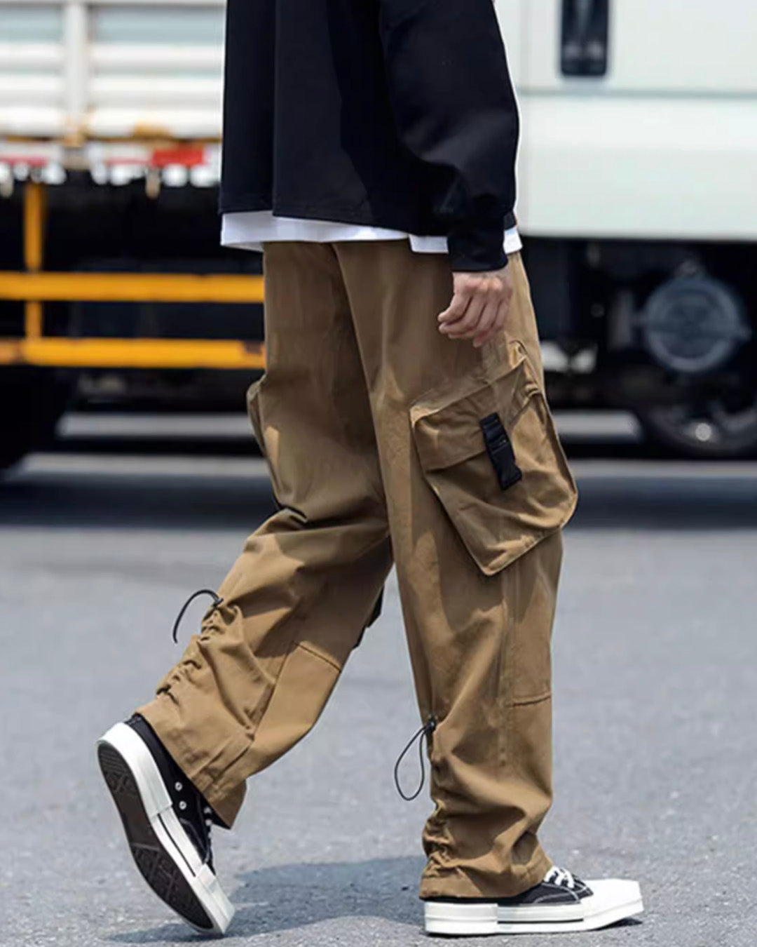 FLAP CARGO PANTS W595