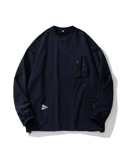 RELAX ZIP POCKET CREW SWEAT W645