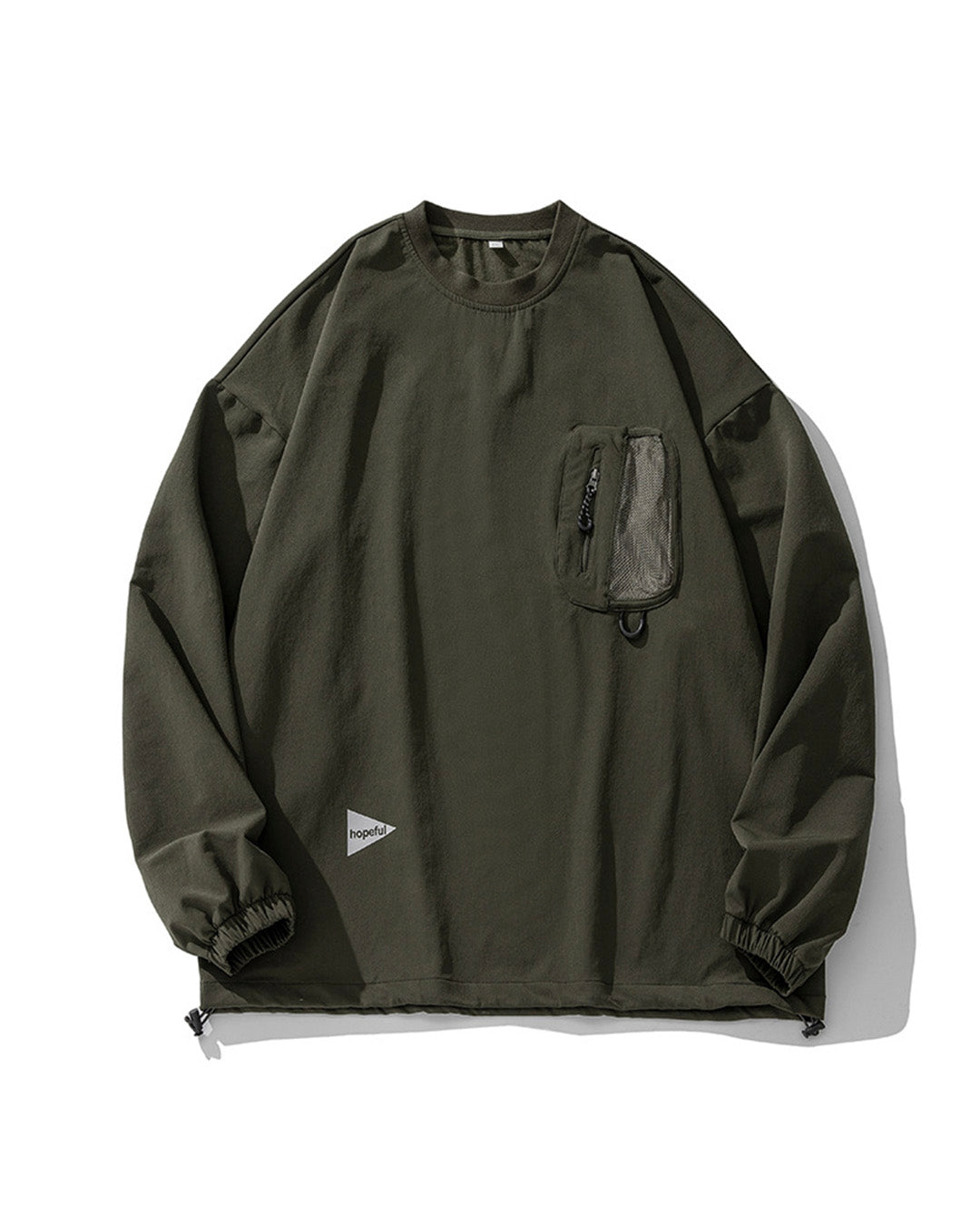 RELAX ZIP POCKET CREW SWEAT W645