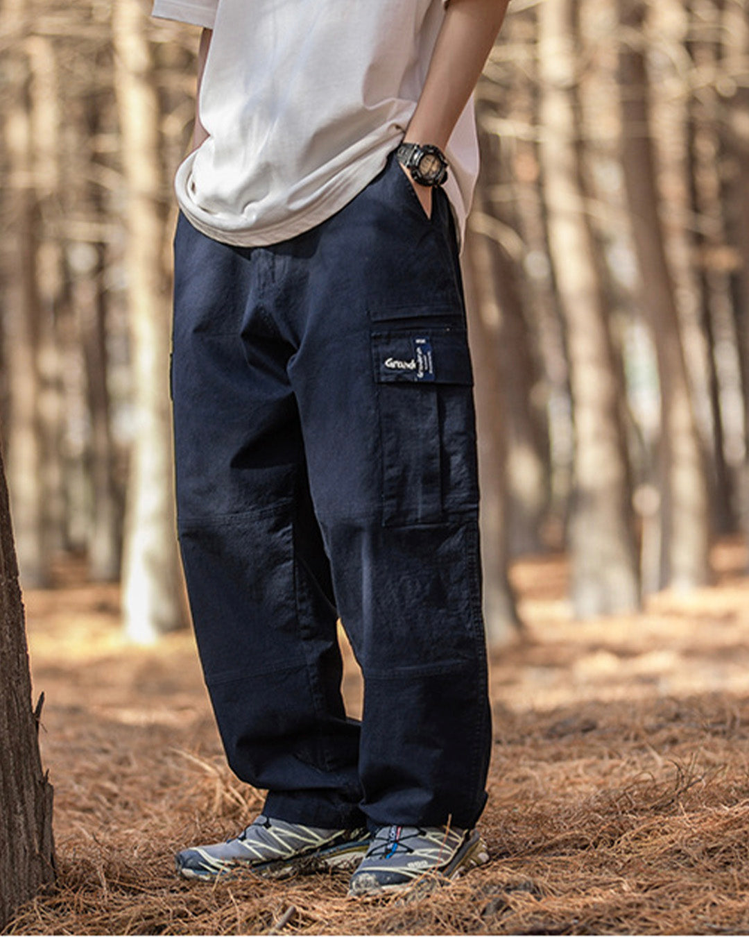 CARGO WASH WORK PANTS W653