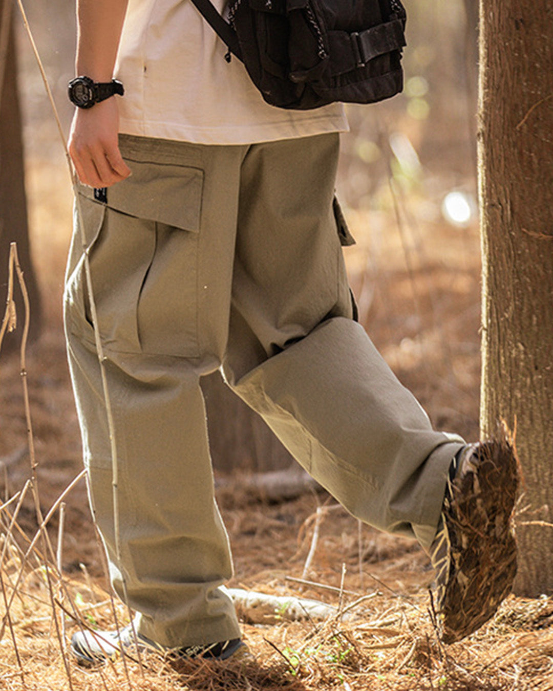 CARGO WASH WORK PANTS W653