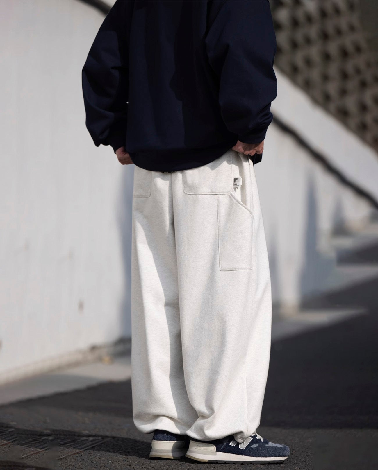 HEAVY WEIGHT LOOSE SWEAT PANTS W674